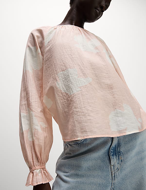 Lyocell Rich Printed Blouse