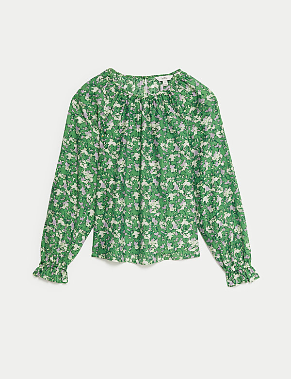 Lyocell Rich Printed Blouse - CZ