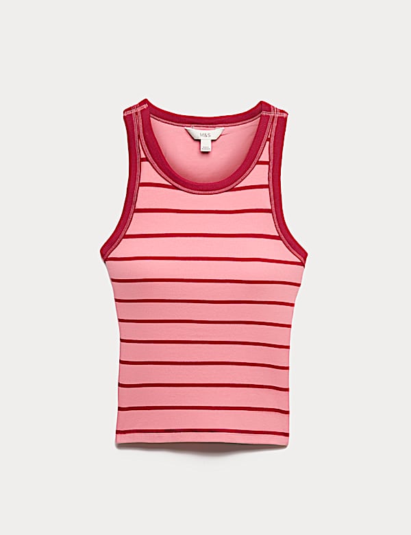 Secret Support&trade; Cotton Rich Striped Bra Vest - EE