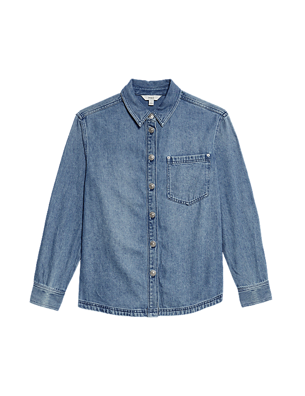 Denim Collared Shirt