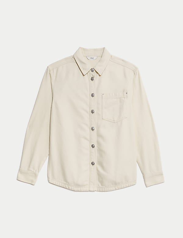 Cotton Rich Denim Collared Shirt - IT