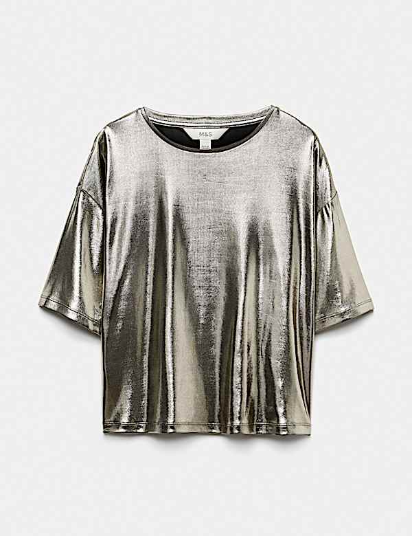 Metallic Relaxed T-Shirt - CA