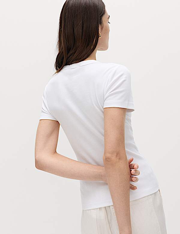 2 Pack Cotton Rich Ribbed T-Shirts - MX