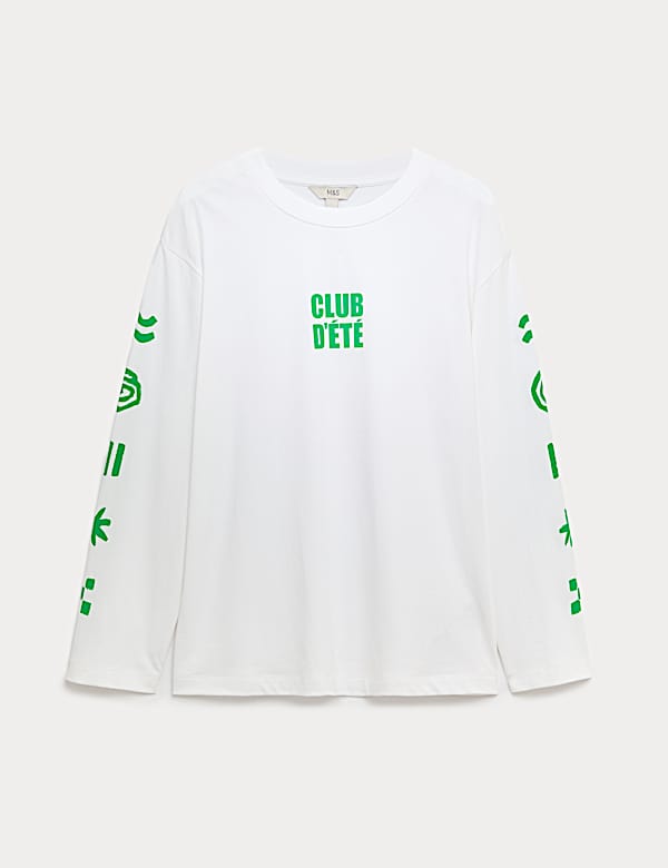 Pure Cotton Graphic Oversized T-Shirt - EE