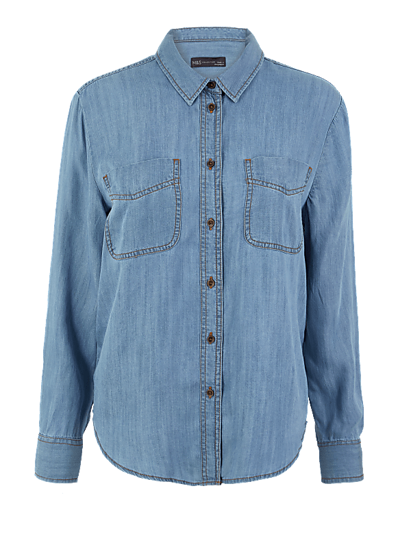 Tencel ™ Denim Patch Pocket Shirt