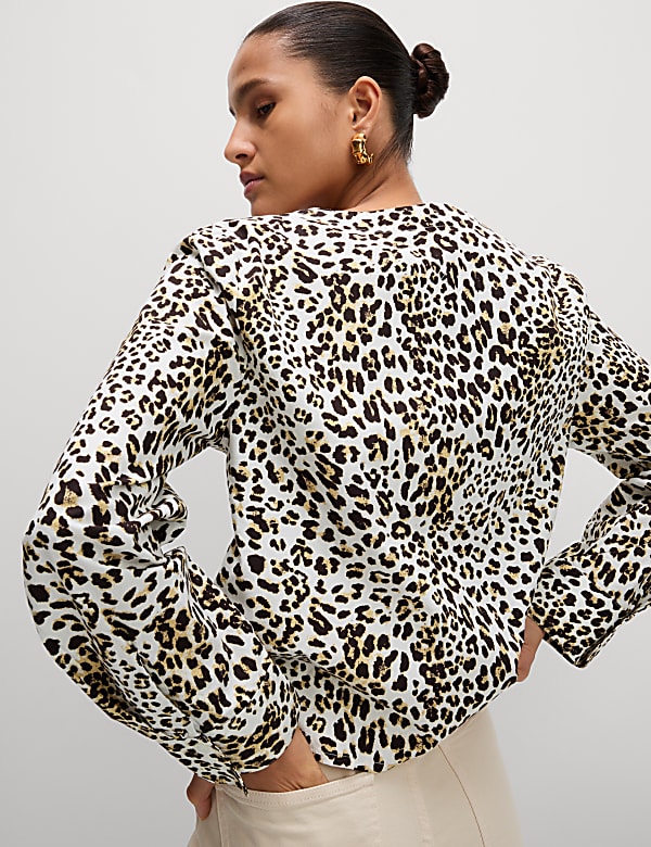 Pure Cotton Printed Tie Front Top