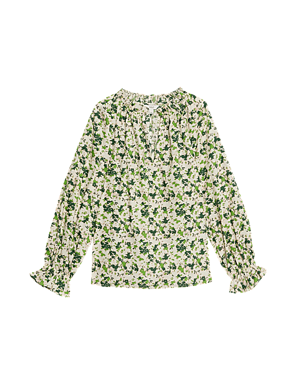 Pure Cotton Floral Printed Blouse