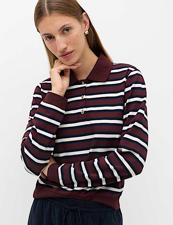 Cotton Rich Striped Rugby Top - JE