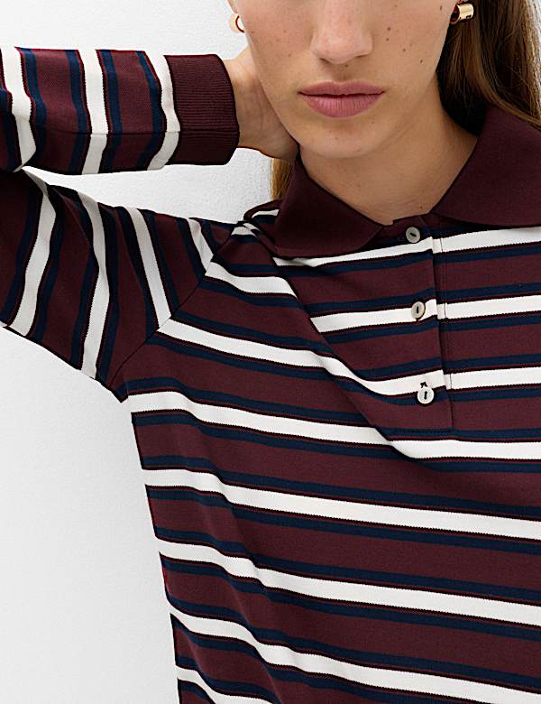 Cotton Rich Striped Rugby Top - JE