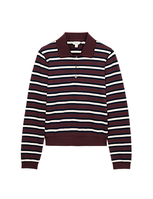 Cotton Rich Striped Rugby Top