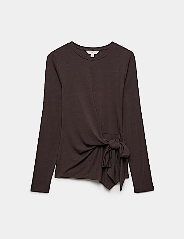 Cosy Tie Front Regular Fit Top - AU