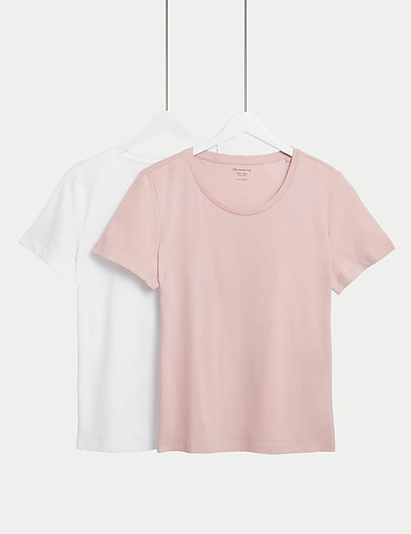 2pk Pure Cotton T Shirt PINK MIX T shirts M S NZ