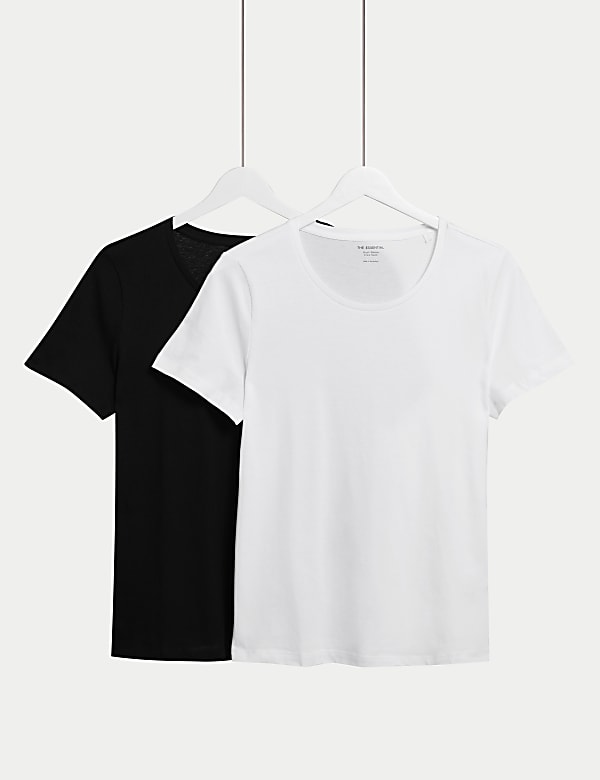 2pk Pure Cotton T-Shirt - GR