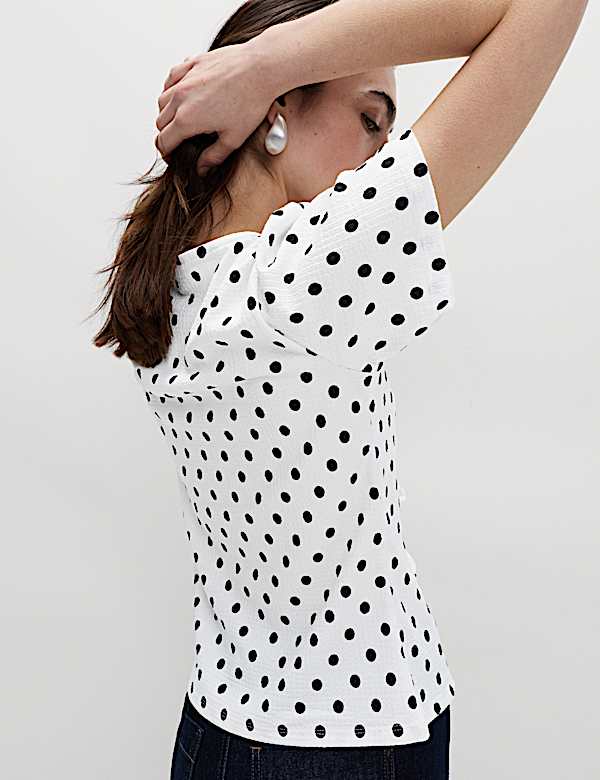 Gingham Textured V-Neck Tie Front Top - US