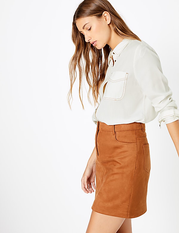Tencel ™ Button Detailed Pocket Shirt