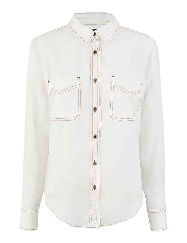Tencel ™ Button Detailed Pocket Shirt