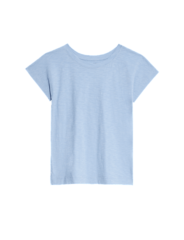 Pure Cotton Everyday Fit Slash Neck T-shirt