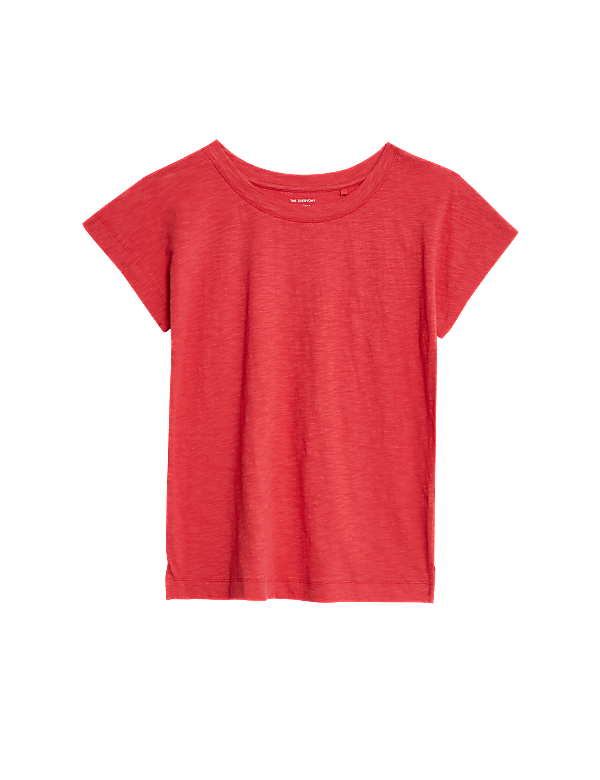 Pure Cotton Everyday Fit Slash Neck T-shirt