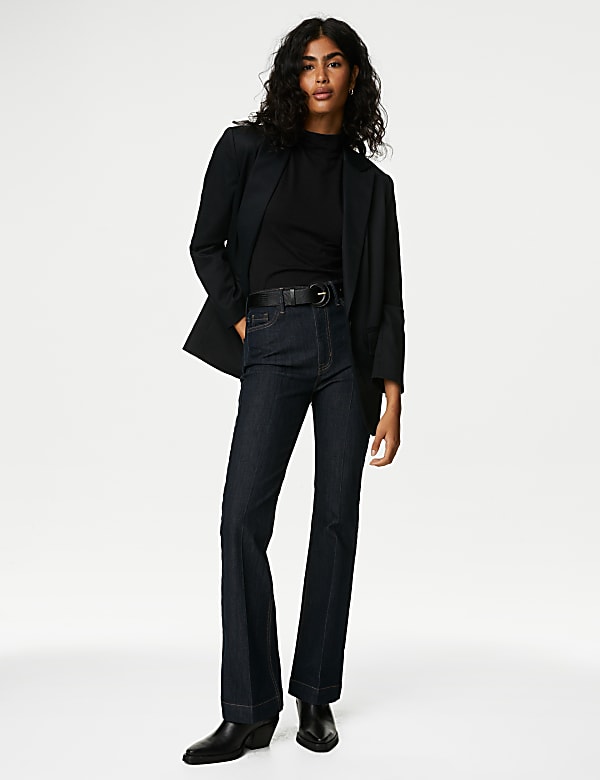 Cotton Rich Funnel Neck Vest Top