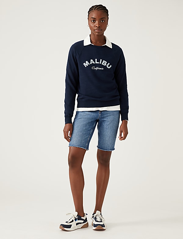 Pure Cotton Printed Sweatshirt