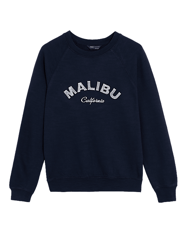 Pure Cotton Printed Sweatshirt