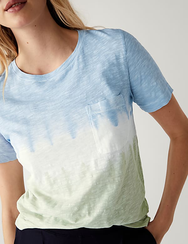 Pure Cotton Printed Pocket T-Shirt