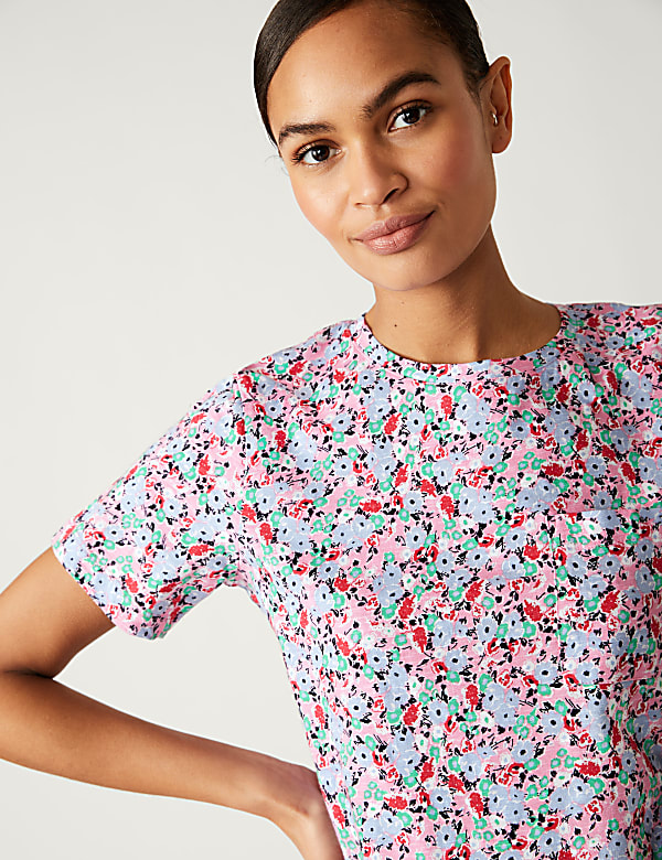 Pure Cotton Printed Pocket T-Shirt