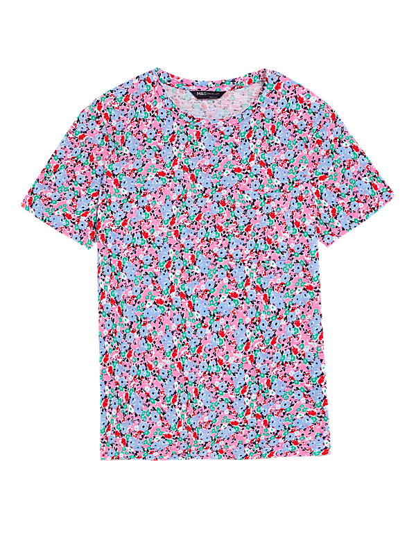 Pure Cotton Printed Pocket T-Shirt