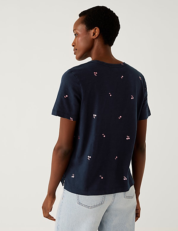 Pure Cotton Printed Pocket T-Shirt