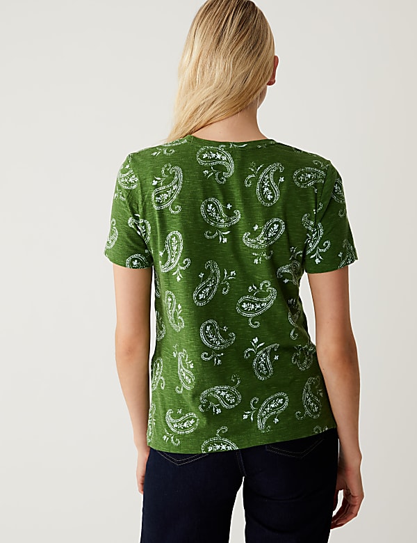 Pure Cotton Printed Pocket T-Shirt