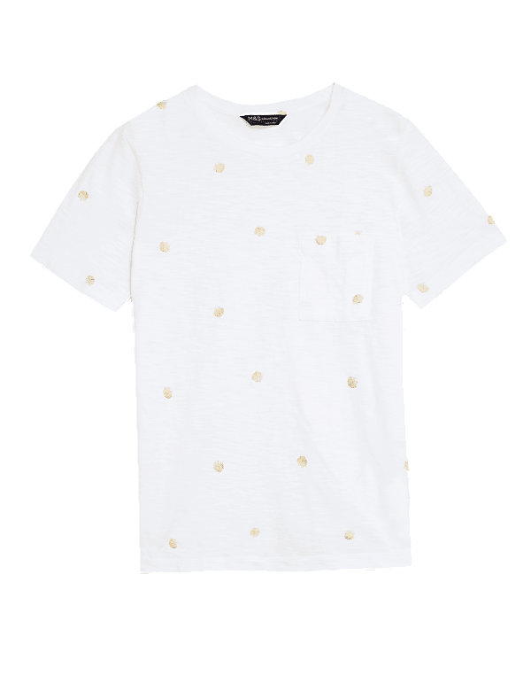 Pure Cotton Printed Pocket T-Shirt