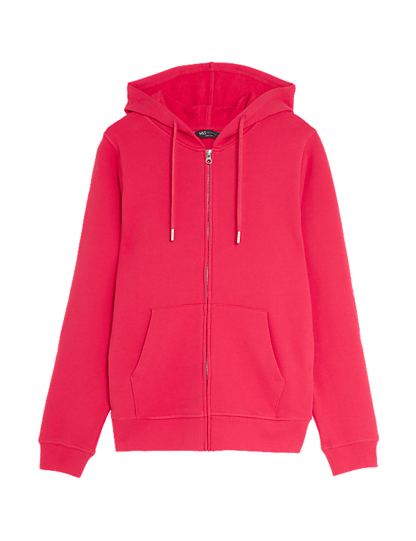 Pure Cotton Zip Up Hoodie