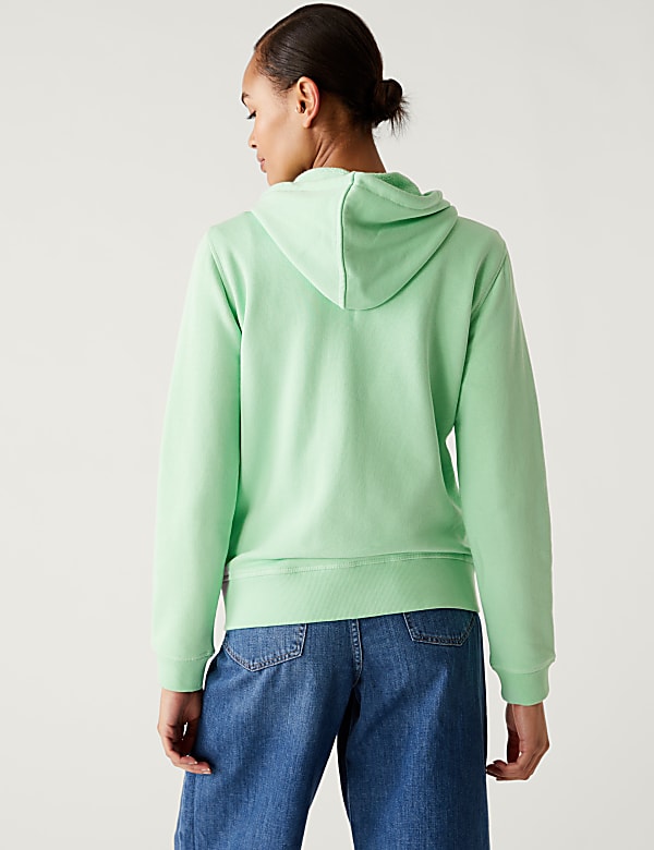 Pure Cotton Zip Up Hoodie