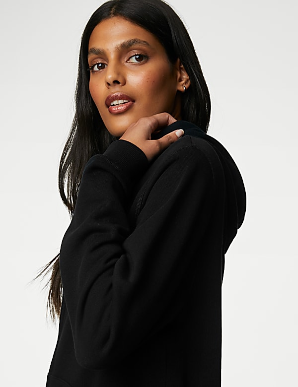 Pure Cotton Zip Up Hoodie