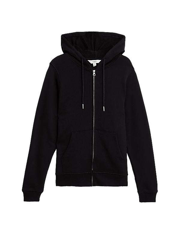 Pure Cotton Zip Up Hoodie