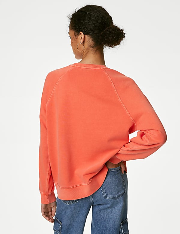 Pure Cotton Crew Neck Sweatshirt