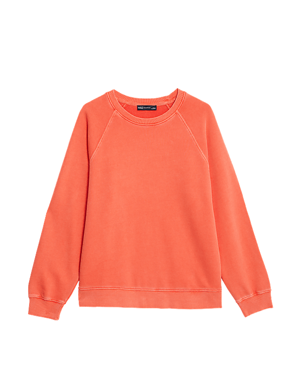 Pure Cotton Crew Neck Sweatshirt