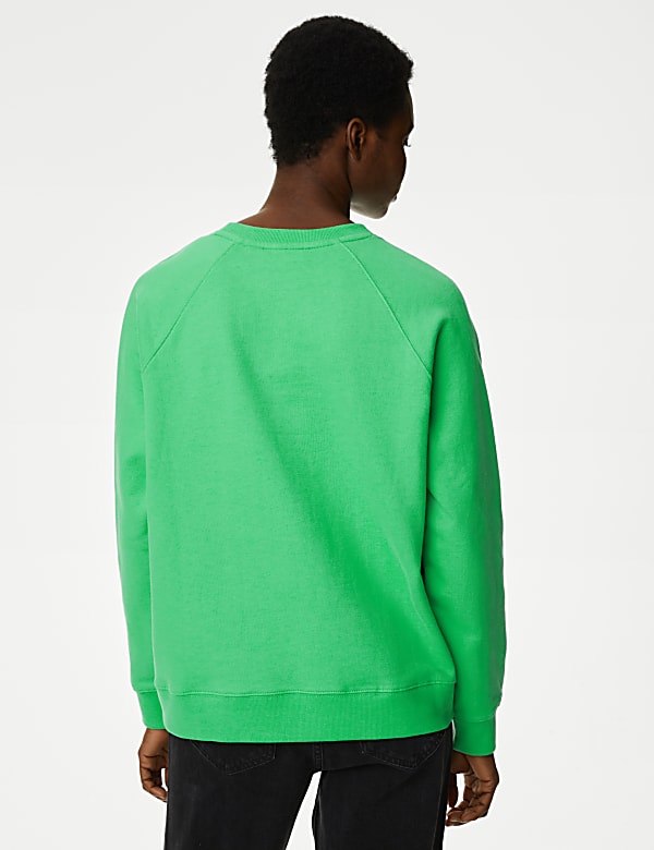Pure Cotton Slogan Sweatshirt
