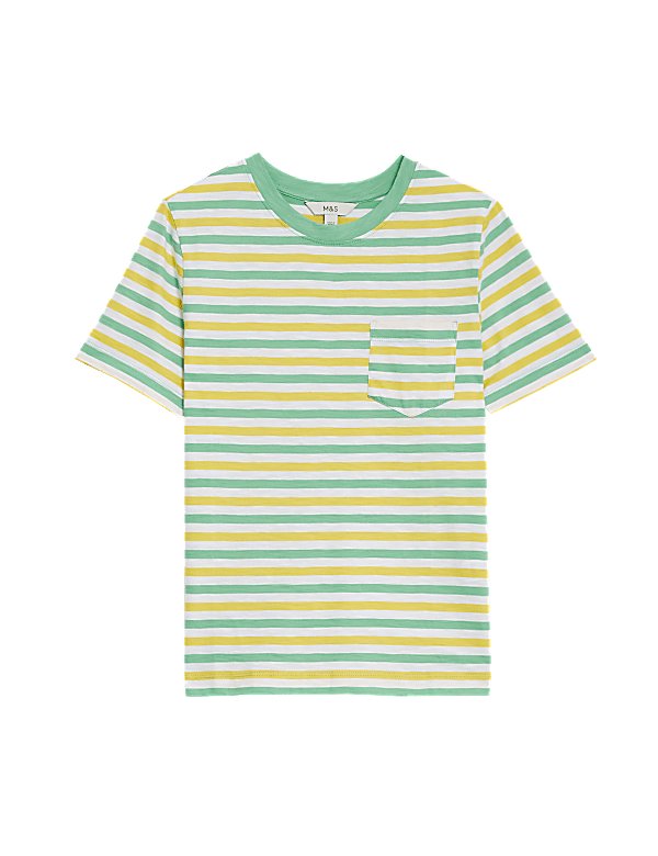 Pure Cotton Striped T-Shirt