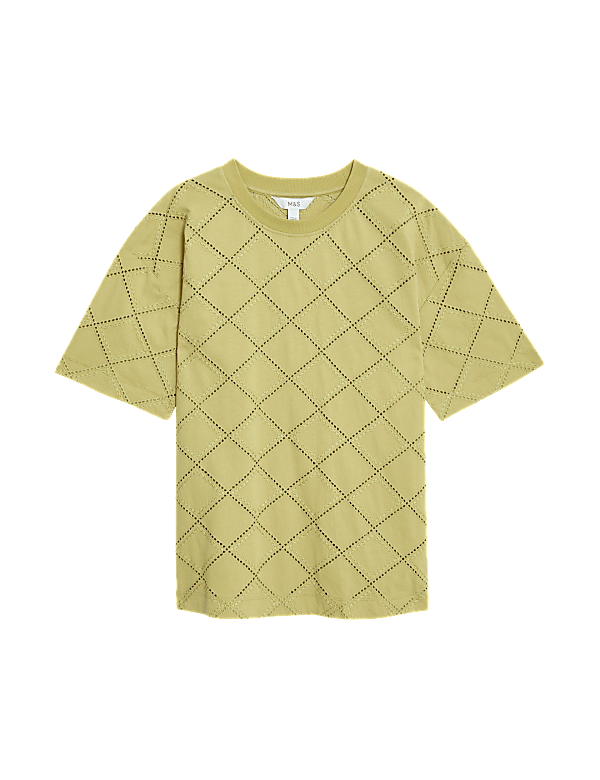 Cotton Rich Broderie T-Shirt
