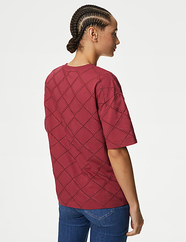 Cotton Rich Broderie T-Shirt