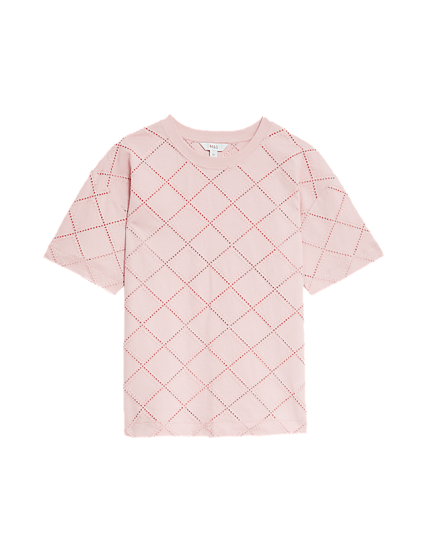 Cotton Rich Broderie T-Shirt