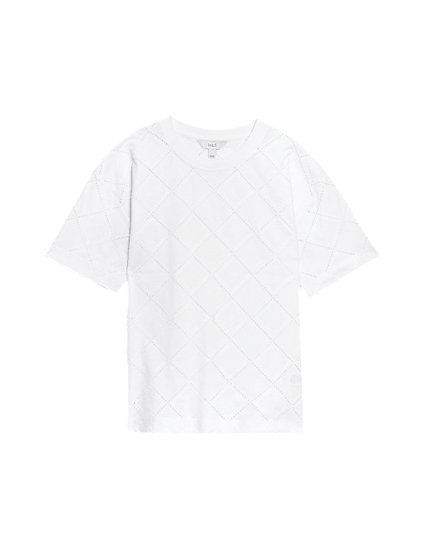 Cotton Rich Broderie T-Shirt