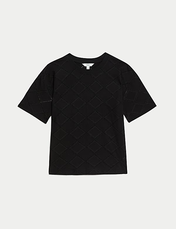 Cotton Rich Broderie T-Shirt - AU