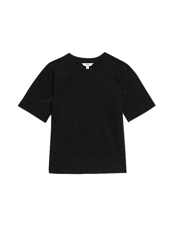 Cotton Rich Broderie T-Shirt