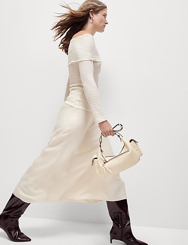 Textured Off The Shoulder Top