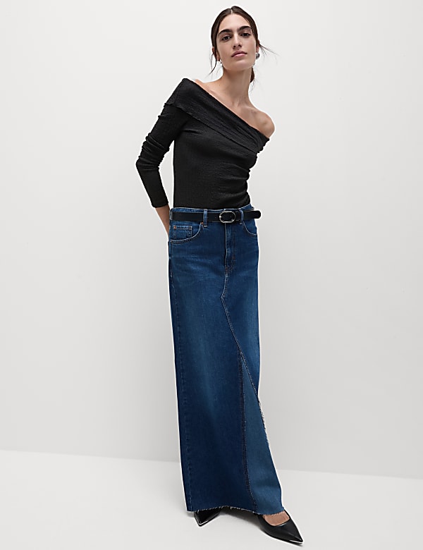 Textured Off The Shoulder Top