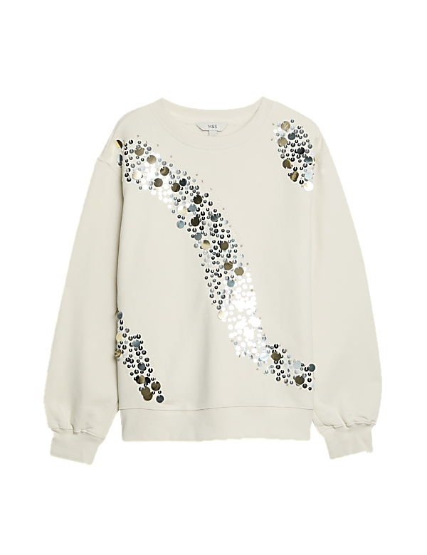 Pure Cotton Sparkly Sweatshirt