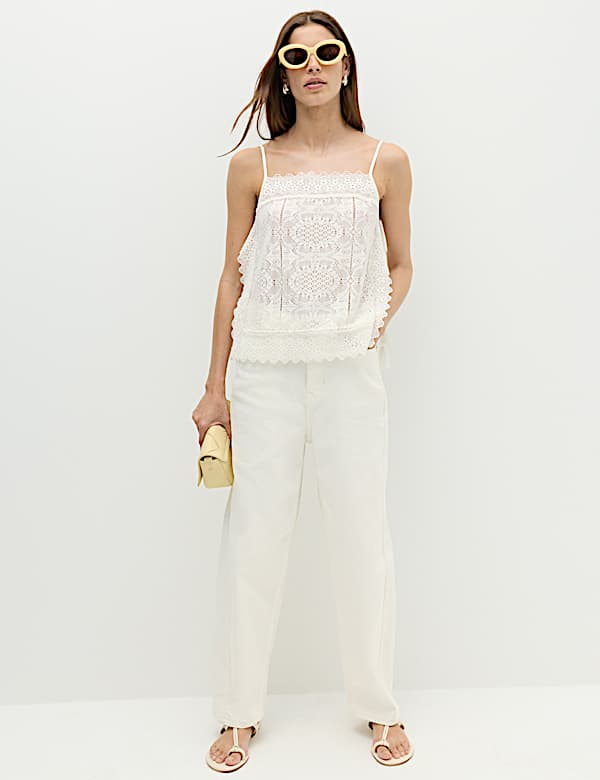 Broderie Cutwork Cami Top