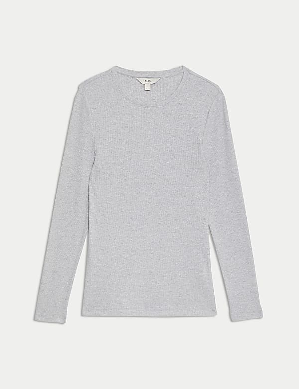 חולצה נוצצת עשירה בכותנה בגזרה רגילה - IL